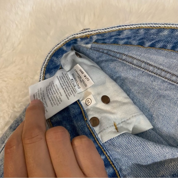 GRLFRND Women’s Helena High Rise Cut Off Short in Newport Size 26 - Picture 6 of 9